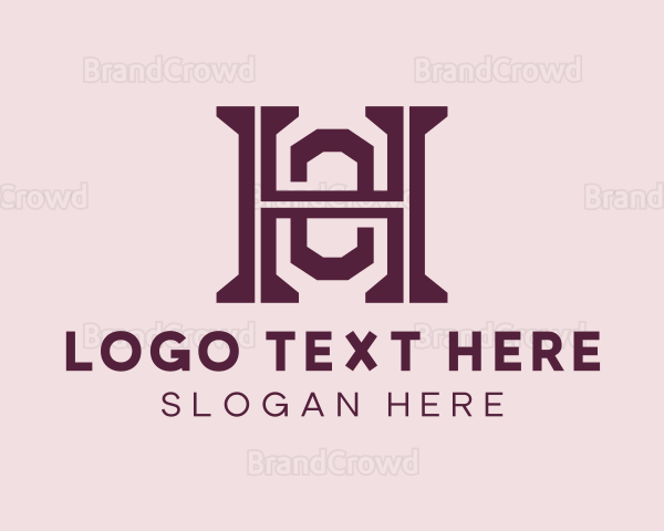 Modern Elegant Letter OH Company Logo