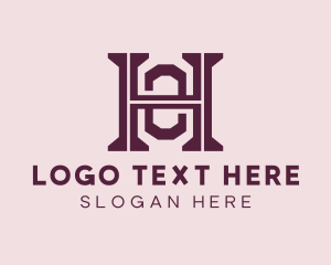 E Commerce - Modern Elegant Letter OH Company logo design