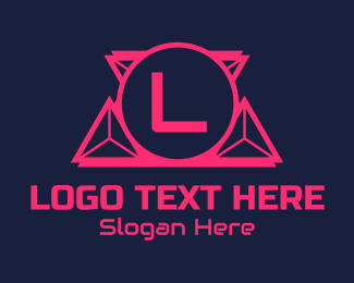 Esports Neon Letter Logo