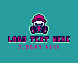 Gaming - Graffiti Gas Mask logo design