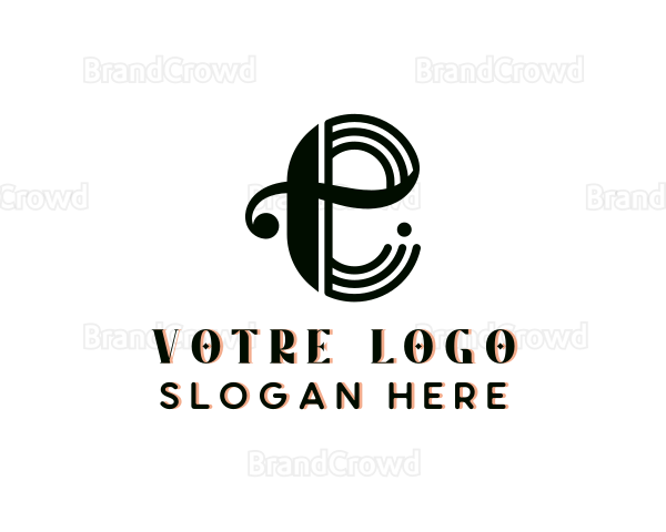 Creative Agency Brand Letter E Logo