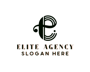 Creative Agency Brand Letter E logo design