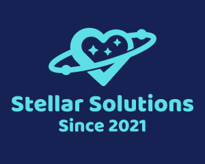 Astral - Orbit Astral Heart logo design