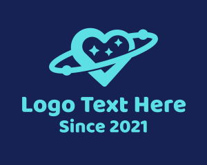 Lover - Orbit Astral Heart logo design