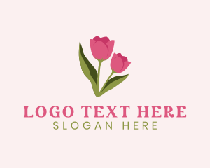 Gardening - Tulip Flower Plant logo design