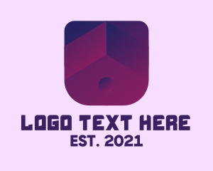 Real Estate - Purple House App logo design