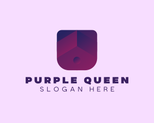 Purple House App  logo design