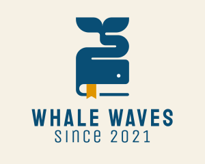 Blue Whale Book logo design