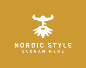 Scandinavian - Viking Warrior Man logo design