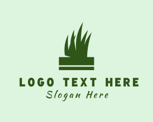 Sustainable - Lawn Soil Grass logo design