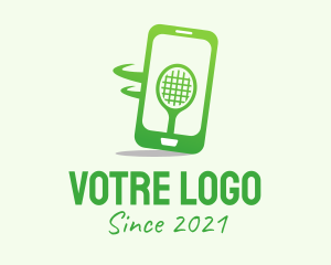 Ice Curling - Tennis Mobile App logo design