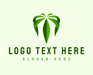 Leaves - Natural Weed Medicine logo design