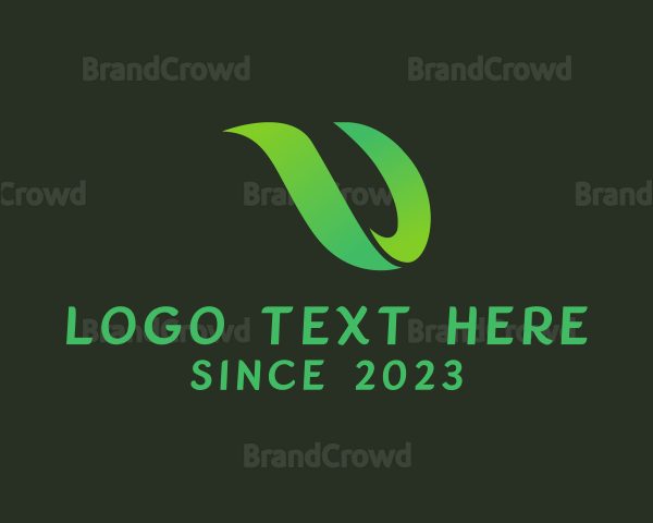 Sustainability 3D Letter U Logo