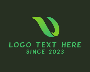 Letter U - Sustainability 3D Letter U logo design