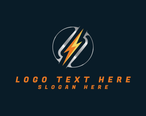 Thunderbolt - Thunder Power Voltage logo design