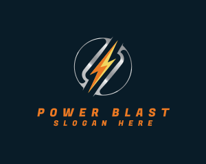 Thunder Power Voltage logo design