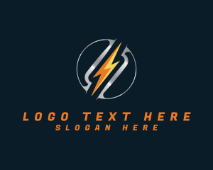 Lighbulb - Thunder Power Voltage logo design