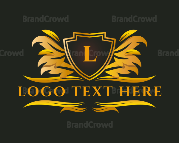 Luxury Shield Insignia Logo