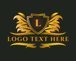 Luxury Shield Insignia logo design