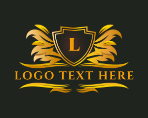 Luxury Shield Insignia Logo