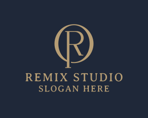 Luxury Stylish Studio Letter R logo design