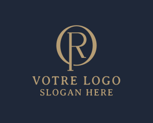 Golden - Luxury Stylish Studio Letter R logo design