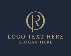 Gold - Luxury Stylish Studio Letter R logo design