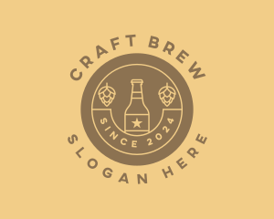 Craft Beer Brewing logo design