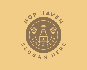 Hops - Craft Beer Brewing logo design