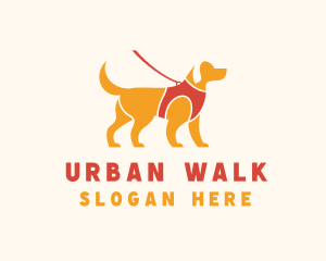 Puppy Dog Walking logo design