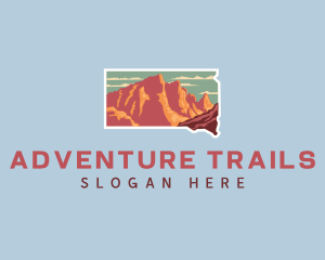 South Dakota Badlands Adventure logo design