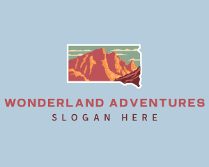 South Dakota Badlands Adventure logo design