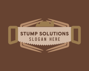 Stump - Logging Saw Planer logo design