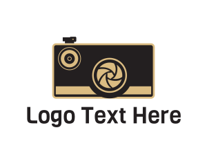 Camera - Vintage Brown Camera logo design