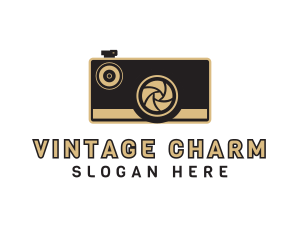 Old Fashioned - Retro Photography Camera logo design