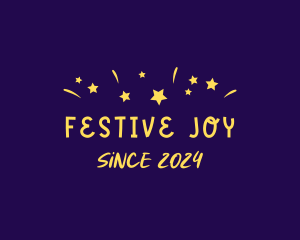 Stars Confetti Festival logo design