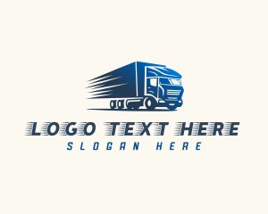 Truck - Fast Truck Trailer logo design