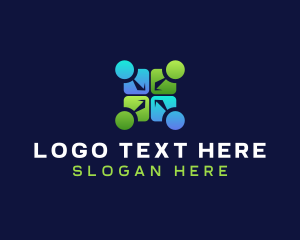 Social - People Group Employee logo design