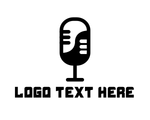 Yin Yang Podcast Radio Microphone Logo