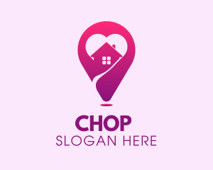 Trip - Love Home Locator logo design