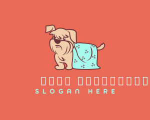 Mascot - Dog Drying Towel logo design
