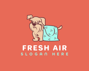 Dog Drying Towel logo design