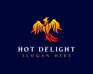 Phoenix Flame Bird logo design