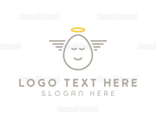 Angelic Egg Outline Logo