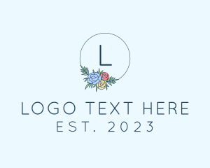 Botanic - Ornamental Floral Wreath logo design