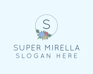 Ornamental Floral Wreath Logo