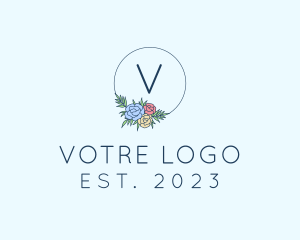 Spring - Ornamental Floral Wreath logo design