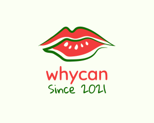 Lip Filler - Watermelon Lipstick Lips logo design