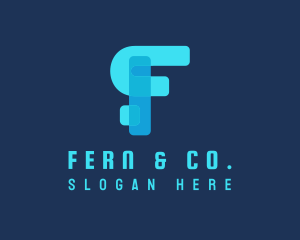 Fintech Company Letter F logo design