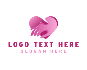 Love - Heart Caregiver Charity logo design